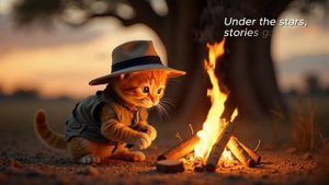 Tiny Cat’s Safari Adventure! _ #cat #kitten #cute #gingmeow