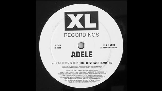 Adele - Hometown Glory (High Contrast Remix)
