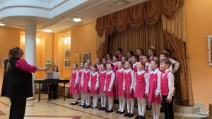 Хор младших классов, Сыктывкар, П1, А. Гречанинов, сл. нар. "Звоны".mp4