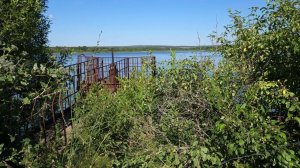 28.06.2024 14:22 пятница. К Опоре моста разобранной Тула-Лихвинской узкоколейной железной дороги.