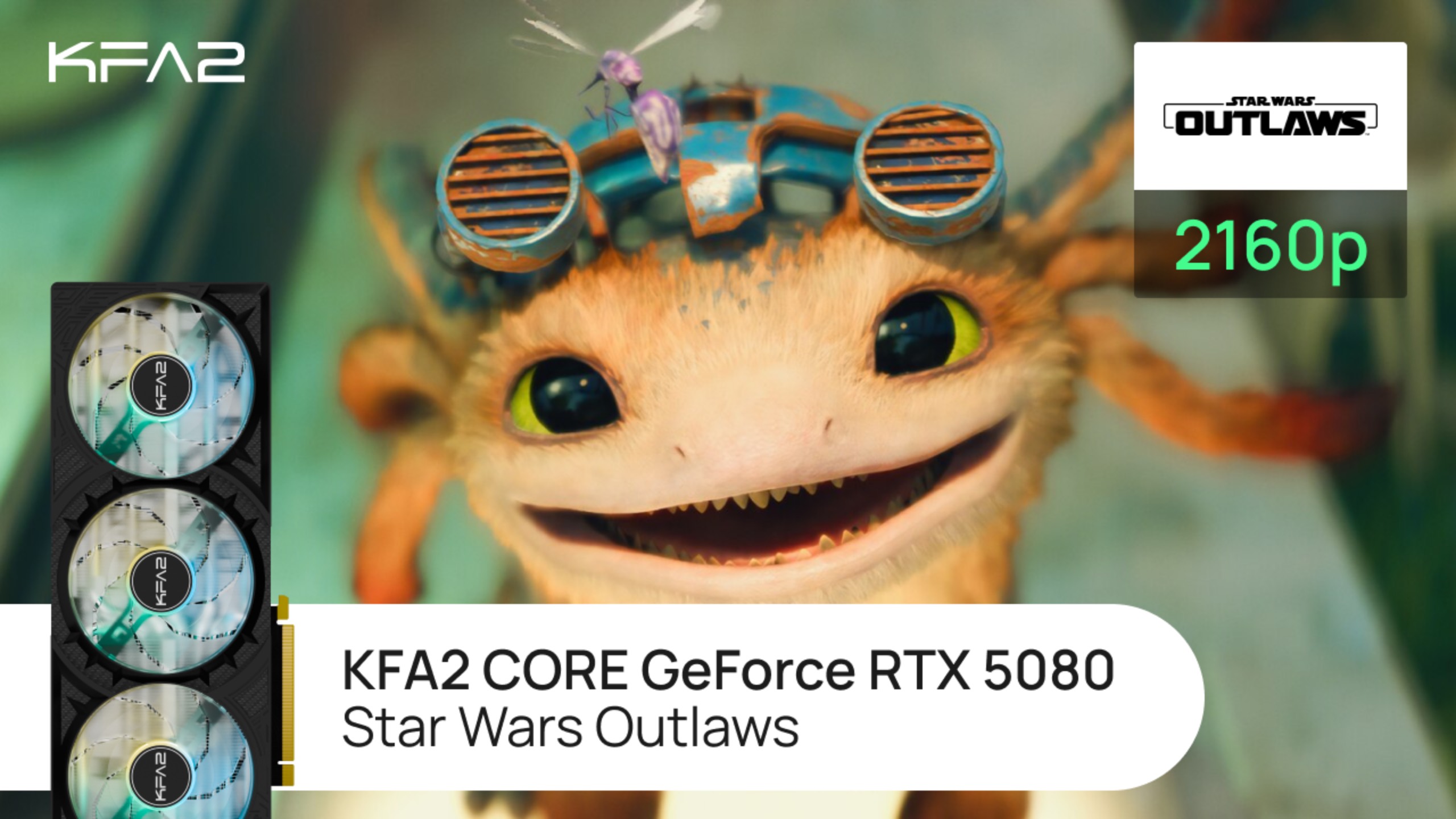Тест видеокарты KFA2 CORE GeForce RTX 5080 Black в Star Wars Outlaws | 2160p (4K) разрешение