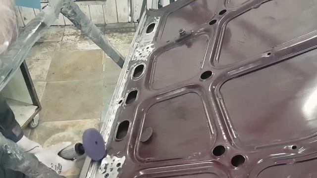 Удаление коррозии с капота, подготовка к окраске Ваз 2105 смотреть онлайн