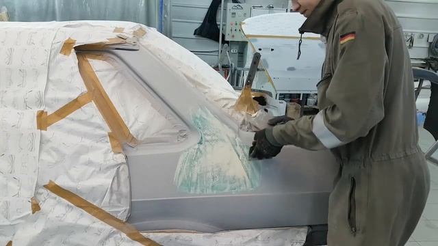 Ремонт ВАЗ 2115 часть 2 Шпаклевание, ошибки при шпаклевании смотреть онлайн