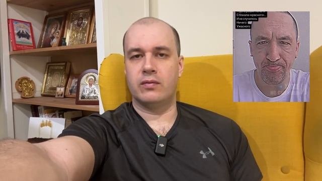 Спивающийся Смольянинов_ обратился к россиянам со стаканом в руке с утра.