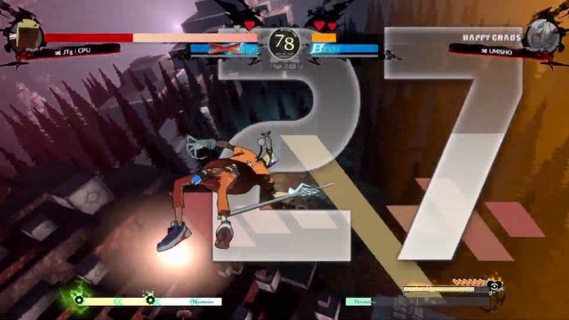 GGST ▰ Umisho(Happy Chaos) vs JTG | CPU (Faust). Guilty Gear Strive Top Tier Matchup