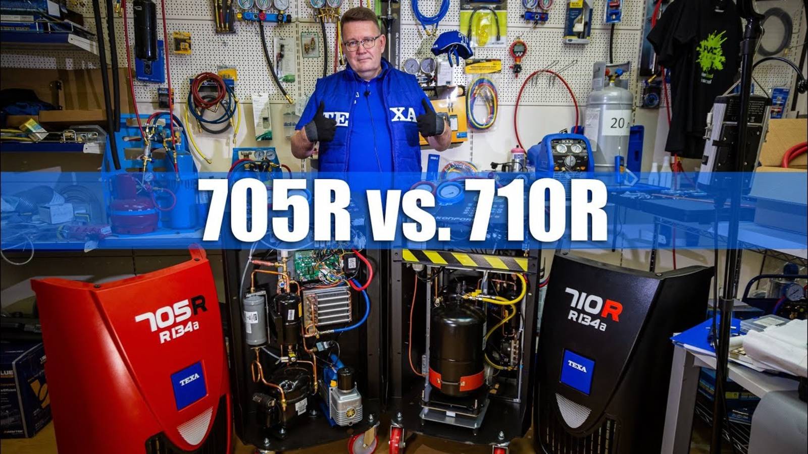Сравнение станций для заправки кондиционеров TEXA Konfort 705R и TEXA Konfort 710R