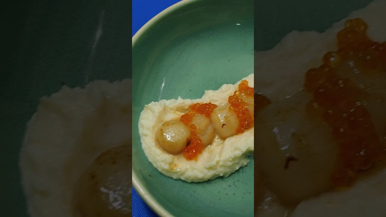 Если вы любите морепродукты - вы должны это попробовать! Морской гребешок с пюре из цветной капусты!