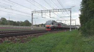 Электропоезд ЭП2Д-0216 (ЦППК) пригородный поезд №6514 Москва - Раменское.
