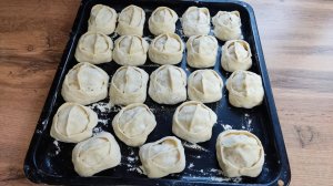 манты на обед или ужин с рубленным мясом, картошкой и луком