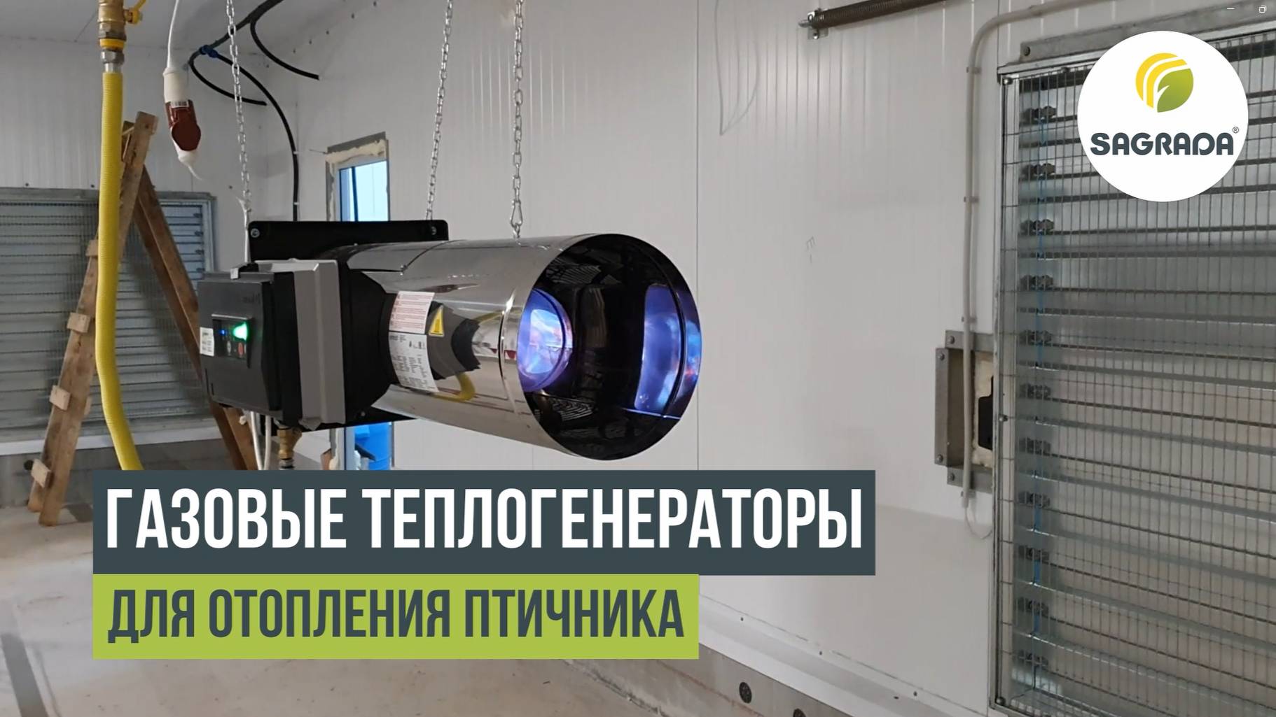 Газовые теплогенераторы для отопления птицефабрики | Обогрев птичника | Оборудование SAGRADA