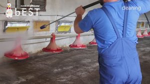 Простая мойка птичника с кормушками bEST®