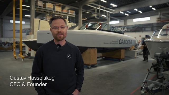 Hydrofoiling electric boat Candela C-8's maiden flight