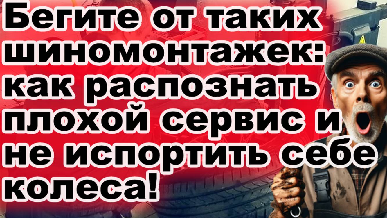 Бегите от таких шиномонтажек! Как распознать плохого мастера?