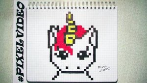 Как нарисовать единорога #pixelvideo3d