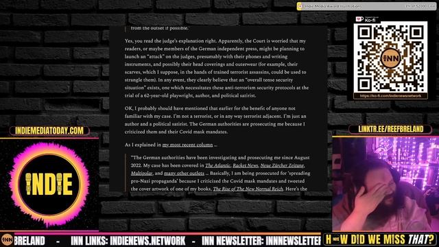 CJ Hopkins Back in Court - German Fascism, This Week! | @GetIndieNews @Cjhopkins_z23 смотреть онлайн