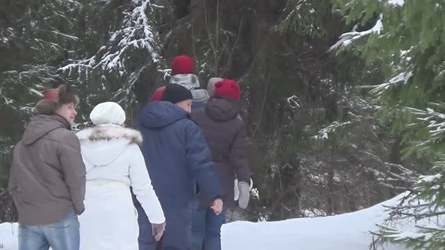 Бхакти-врикша.Поездка в зимний лес.Вологда 2016