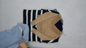36189 Свитера женские тонкие, 2пак, , секонд (cream/extra) оптом
