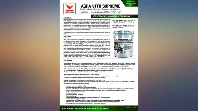 TRIAX Agra UTTO Supreme Universal Full Synthetic Tractor Hydraulic Transmission and revieww