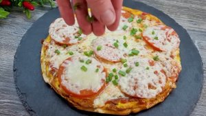 Вкусная, сытная пицца _Мечта лентяя__ простые идеи для завтрака или ужина.