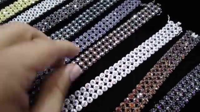 Mr Chris Da Jeweler Custom Lab Made Cluster 3 Row Bracelet $79.99 смотреть онлайн