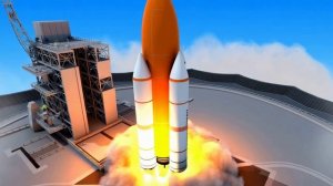 Старт космического корабля // Футаж