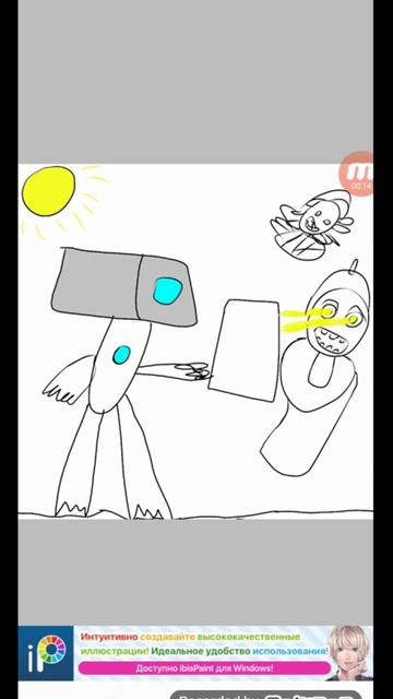 нарисовал серию где было сражение камера мена титана и Джи мена tok7777