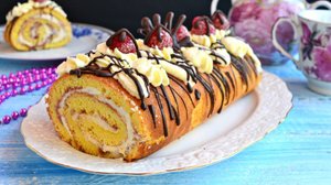 Нежнейший РУЛЕТ с ВАРЁНОЙ СГУЩЕНКОЙ