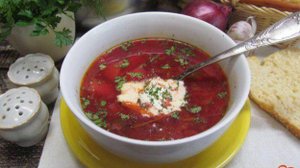 Борщ из краснокочанной капусты