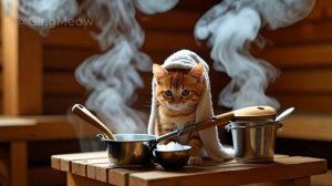 Tiny Cat’s Relaxing Spa Day! _ #cat #cute #relaxing