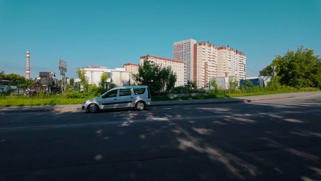 Екатеринбург. ЖБИ. Велопрогулка в 4К. Новгородцевой, Жилые комплексы Рассветный, Малахит, Сказка