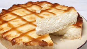 Творожный пирог из песочного теста