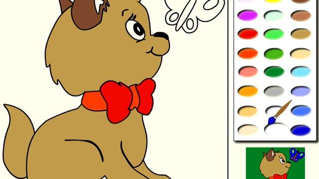 Котенок и бабочки колорит игры - игры для девочек смотреть онлайн