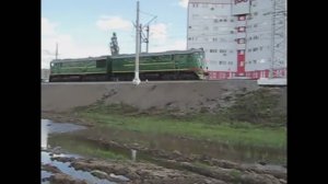 175-лет железным дорогам России. Тепловоз ТЭ3-5524 (ТЧЭ-) на кольце ОАО "ВНИИЖТ".