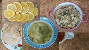 Мой пост, день 38~й. Фрукты. Макароны. Вареники с картошкой. Орехи.