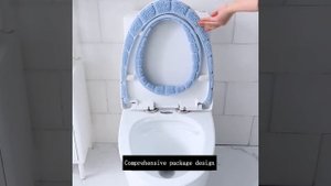 вязаная накладка на сиденье для унитаза