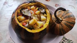 ТАКОГО ВКУСНОГО БЛЮДА вы еще НЕ ЕЛИ!!🎃🎃 Овощи запечённые в ТЫКВЕ