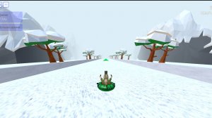 Крутой спуск на тюбинге