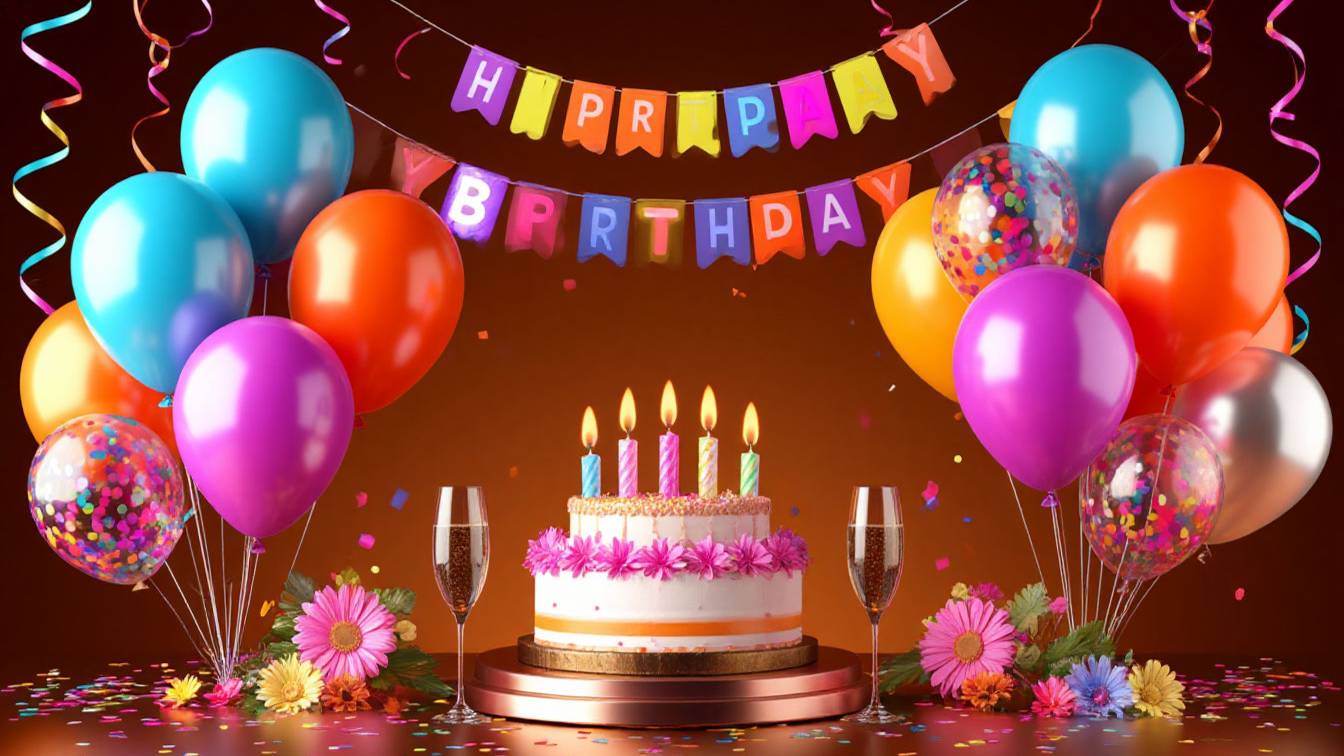 С Днем рождения! Чтоб исполнялись все желания! смотреть онлайн