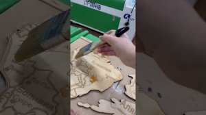 Изготовление объемной карты мира на лазерном ЧПУ станке