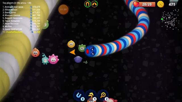 You love games with tons of real fun and dynamic action? Then welcome to the Worms Zone.io #worms