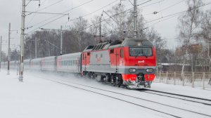 Вместо ЭП20. ЭП2К-321 с поездом Москва - Новороссийск