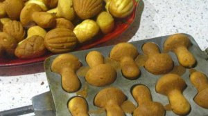 НОСТАЛЬГИЯ  Назад в СССР выпечка в форме, Печенье "Грибочки"