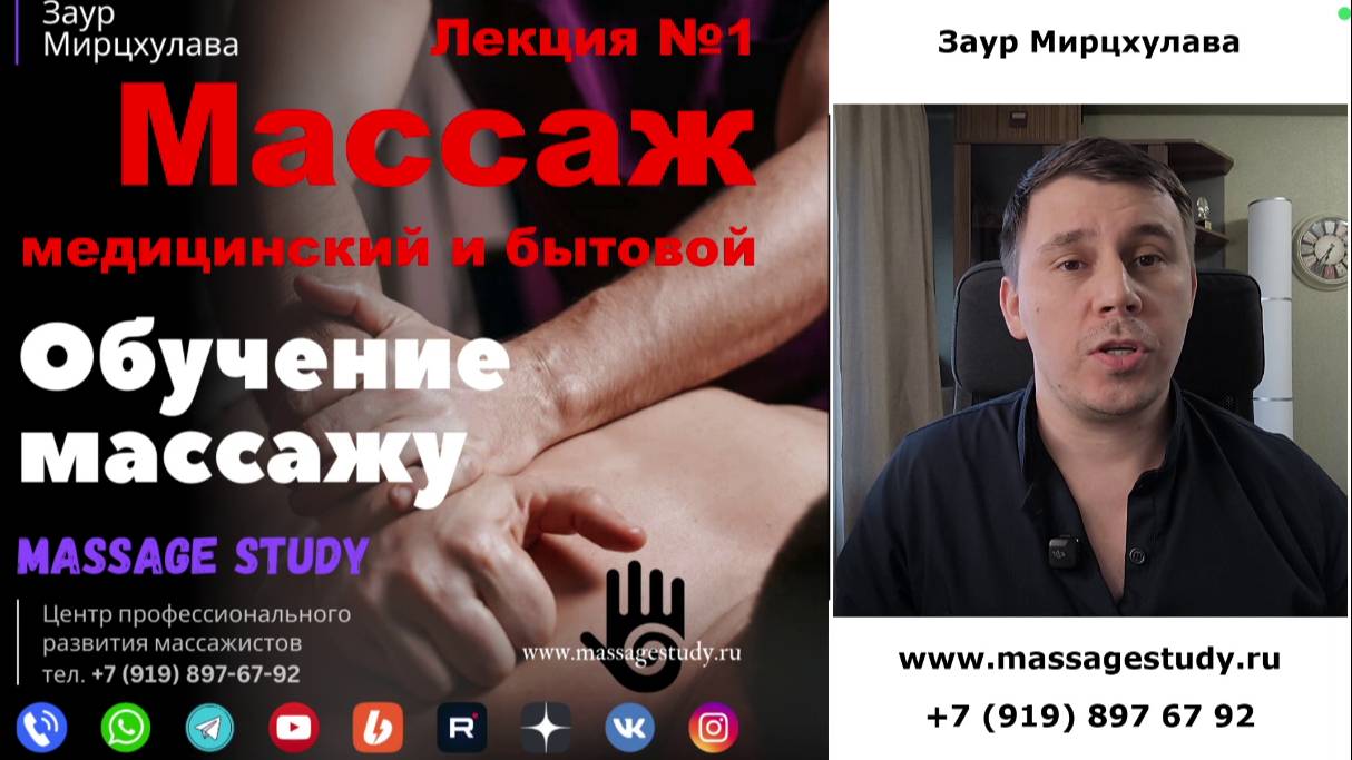 Лекция №1 Массаж медицинский и бытовой (эстетический, косметический, СПА-услуга)