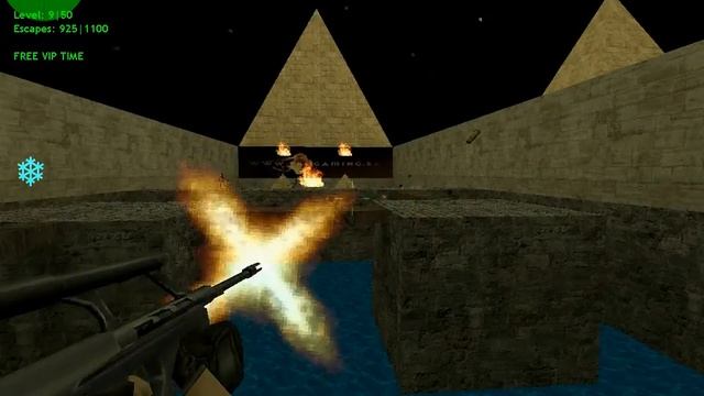 NOOB GAMEPLAY ON PRO GAMING BA ZOMBIE ESCAPE MAP ZE PYRAMINDS...........watch till end смотреть онлайн