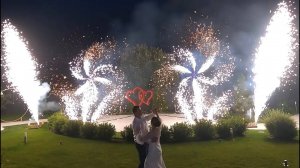 Самый красивый наземный свадебный фейерверк