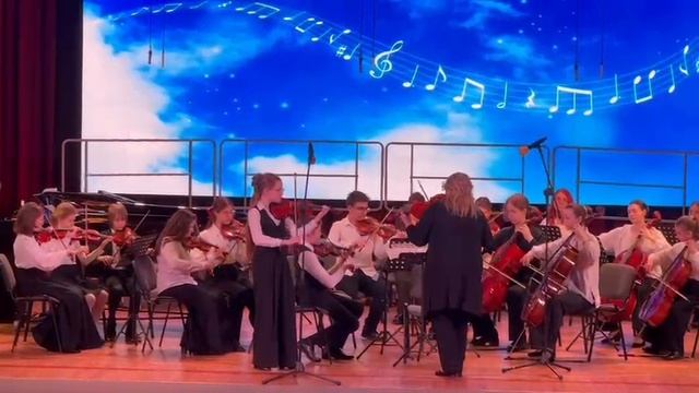 Учитель и ученик. А. Вивальди. Концерт для 2х скр. с оркестром. Мария Прокопьева и Е. Бокарева, 8кл.