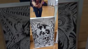 Представление выставки-конкурса АБСТРАКТНЫХ картин в клубе художников-любителей "Творчество"