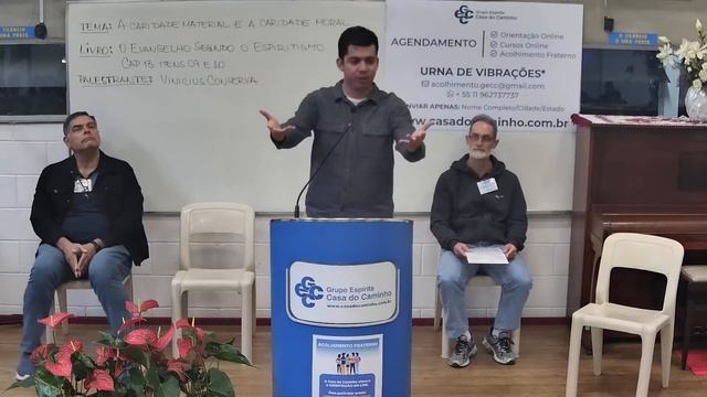 Grupo Espírita Casa do Caminho - 21/07/2024 às 08h00 - A caridade material e a moral - Vinicius