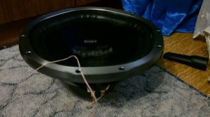 Мой саб SONY XPLOD 1000w усел CALCELL POP300.1