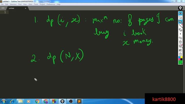 Dynamic Programming : Book Shop